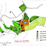Conceptual land use plan, Ashokan Center, Hudson River valley, USA